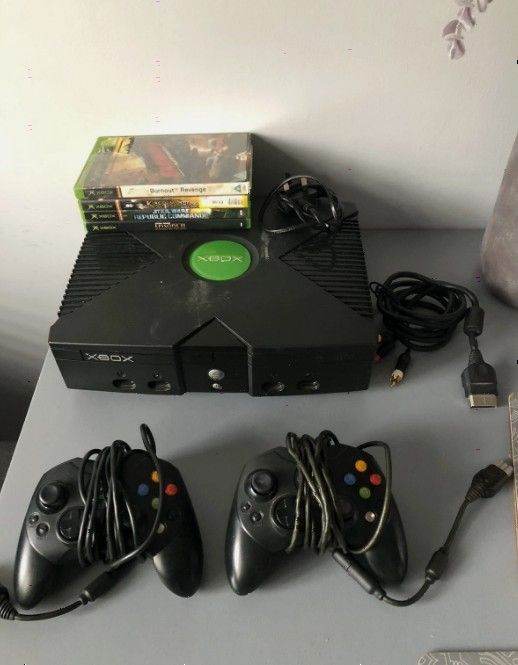 Microsoft Original Xbox Console Bundle With Official Controller & Games Tested
