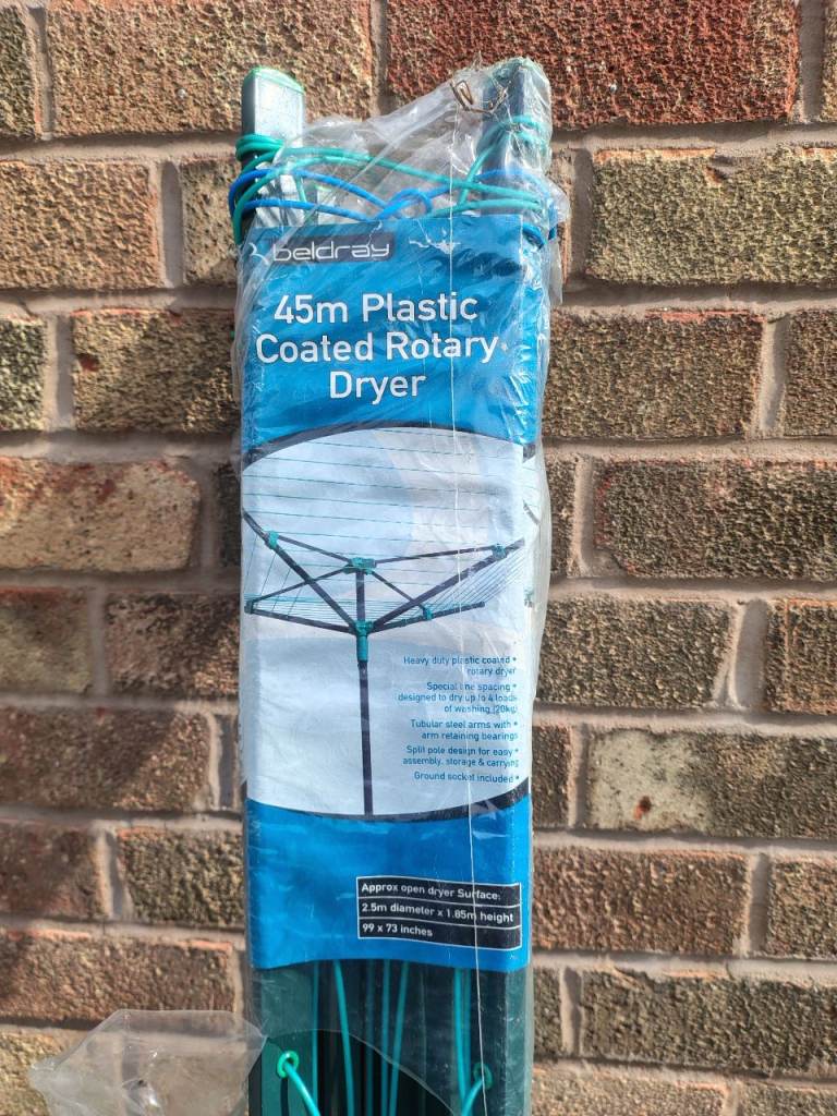 Beldray 45m Plastic Coated Rotary Dryer - Brand New