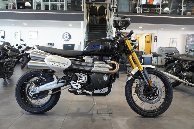 Triumph Scrambler 1200 XE, 2026, Jet Black. IN STOCK NOW Only £13895 