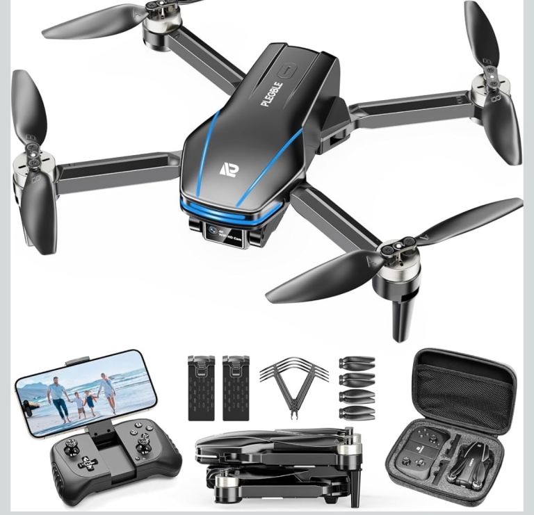Brand New PLEGABLE Drone with Controller, Batteries & Case