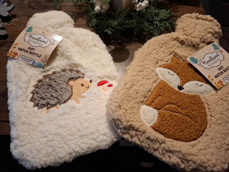 image for 2 cute hot water bottles bnwt