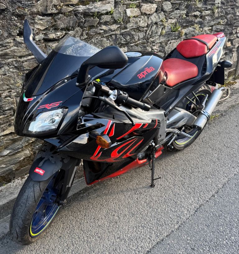 Aprilia RS125 RS 125 2006 Black 12 Months MOT Cat C