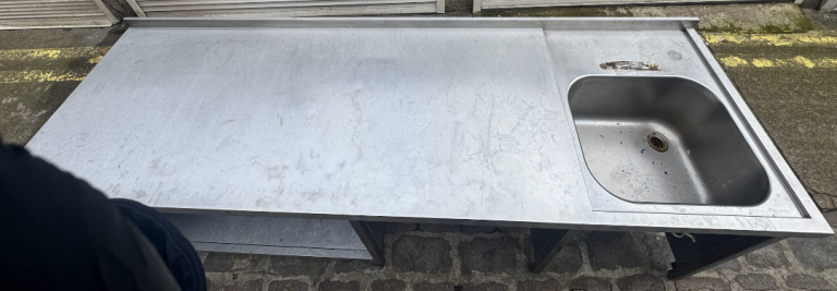 Stainless Steel Wall Table for Bar or Kitchen