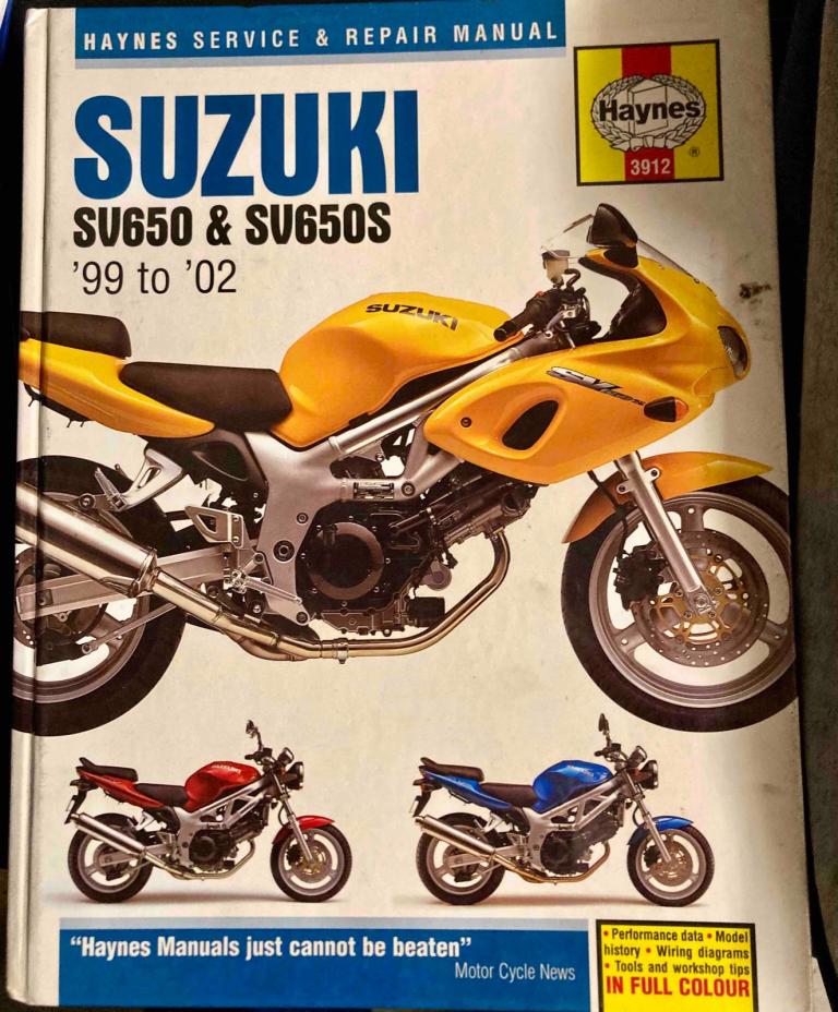 Suzuki SV 650 Haynes manual