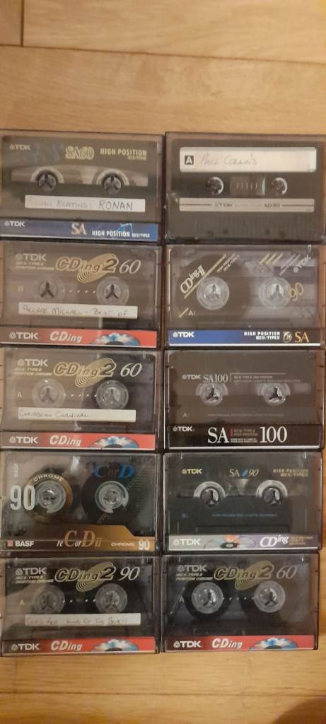 Selection of audio tapes.cding,sa,ad etc.