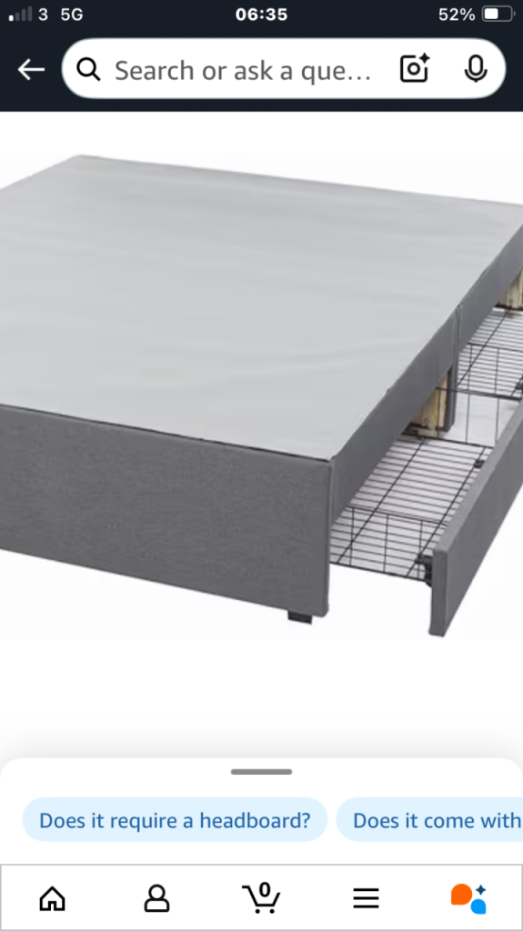 BRAND NEW double divan base with draws