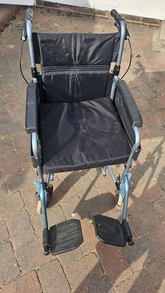 Folding Wheelchair - Good Condition, Lightweight