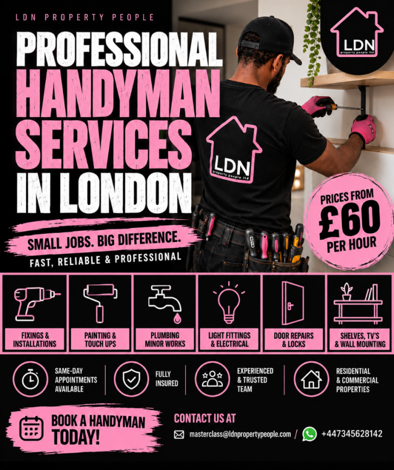 Professional Handyman London | Repairs & Maintenance From £60/hr