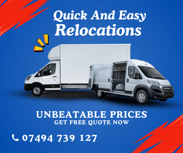 PROFESSIONAL RELIABLE 24/7 MAN & VAN FOR HOUSE, OFFICE MOVING, PIANO SHIFTING LUTON TRUCK HIRE/ RENT