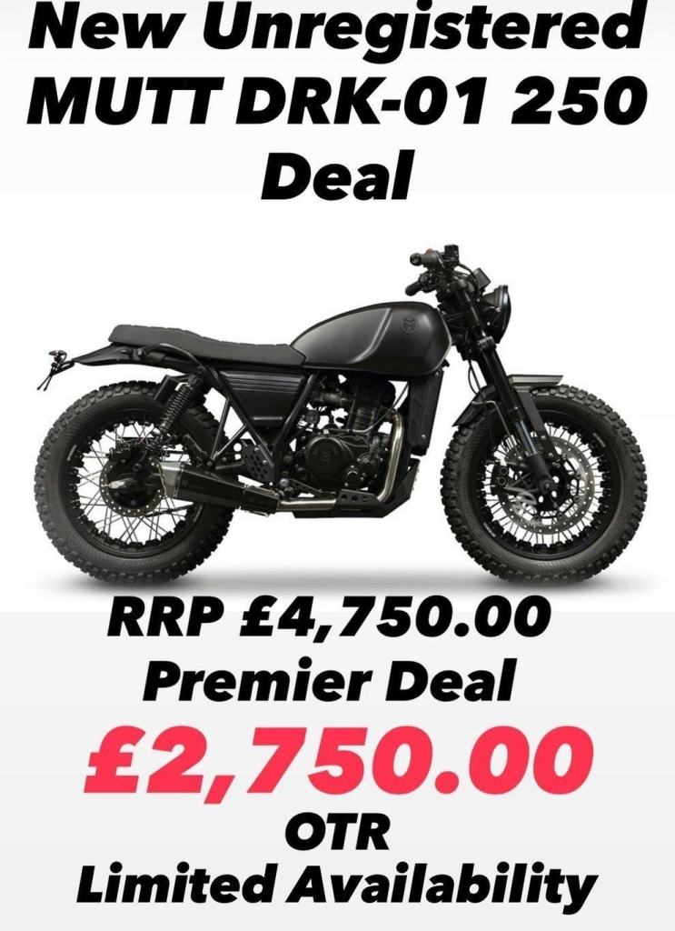 STUNNING BRAND NEW UNREGISTERED 2025 MUTT DRK-01 250 MOTORCYCLE