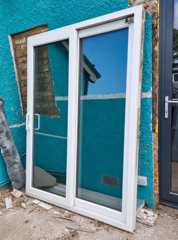 White UPVC Patio doors