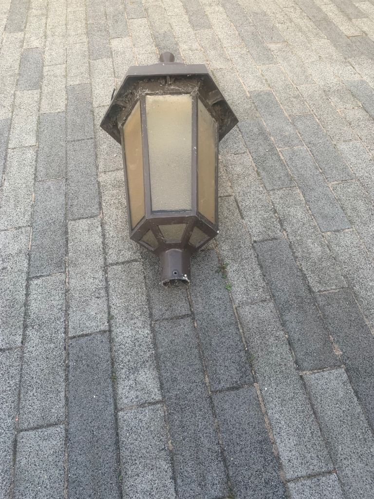 Vintage street lamp head