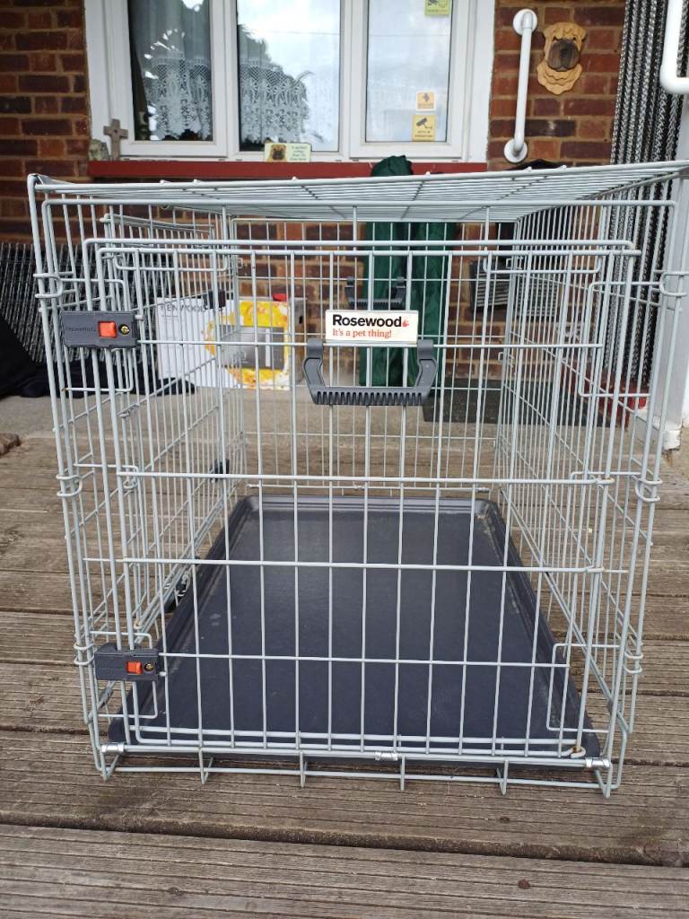 Rosewood dog crate