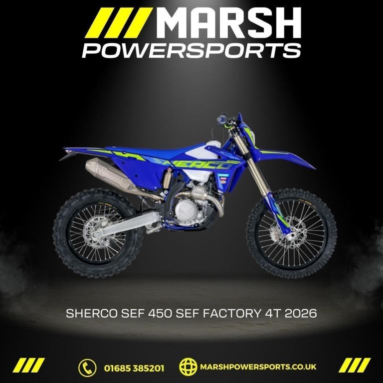 Sherco SEF 450-4T Factory Enduro 2026 - Sherco Main Dealer - Reserve NOW!