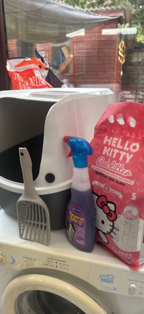 Cat litter box & litter bundle