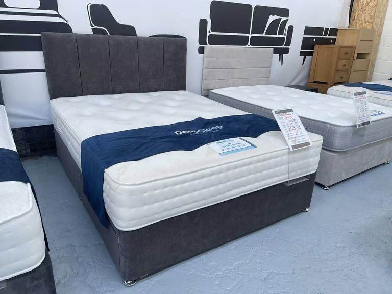 image for  Christmas Sale! 🎅🏻 Stylish 4ft6 Divan + Breathable Mattress | Today Delivery ! **