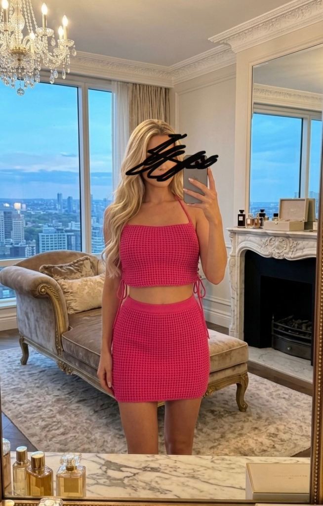 Oh Polly Pink Knitted Co-Ord Set – Brand New with Tags – XS/S/M