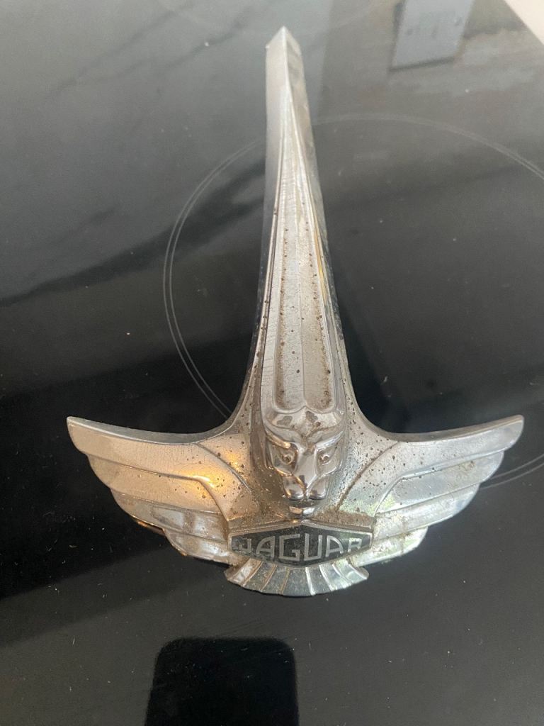1950s jaguar bonnet badge mascot 