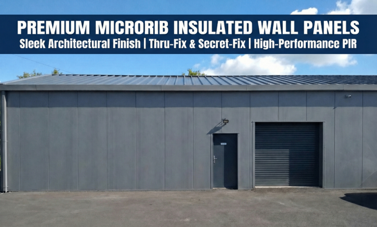 Microrib PIR Insulated Wall Panels (Thru-Fix / Secret-Fix)