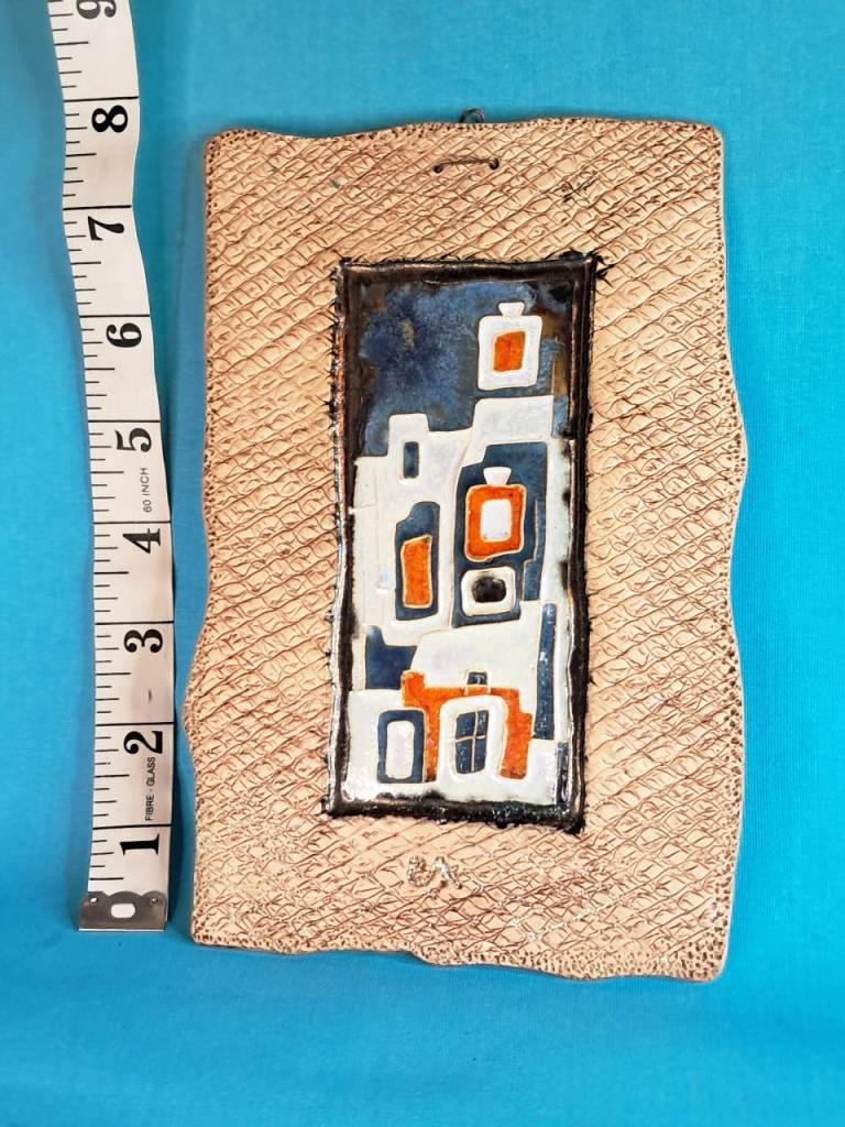 Vintage decorative ceramic wall plaque