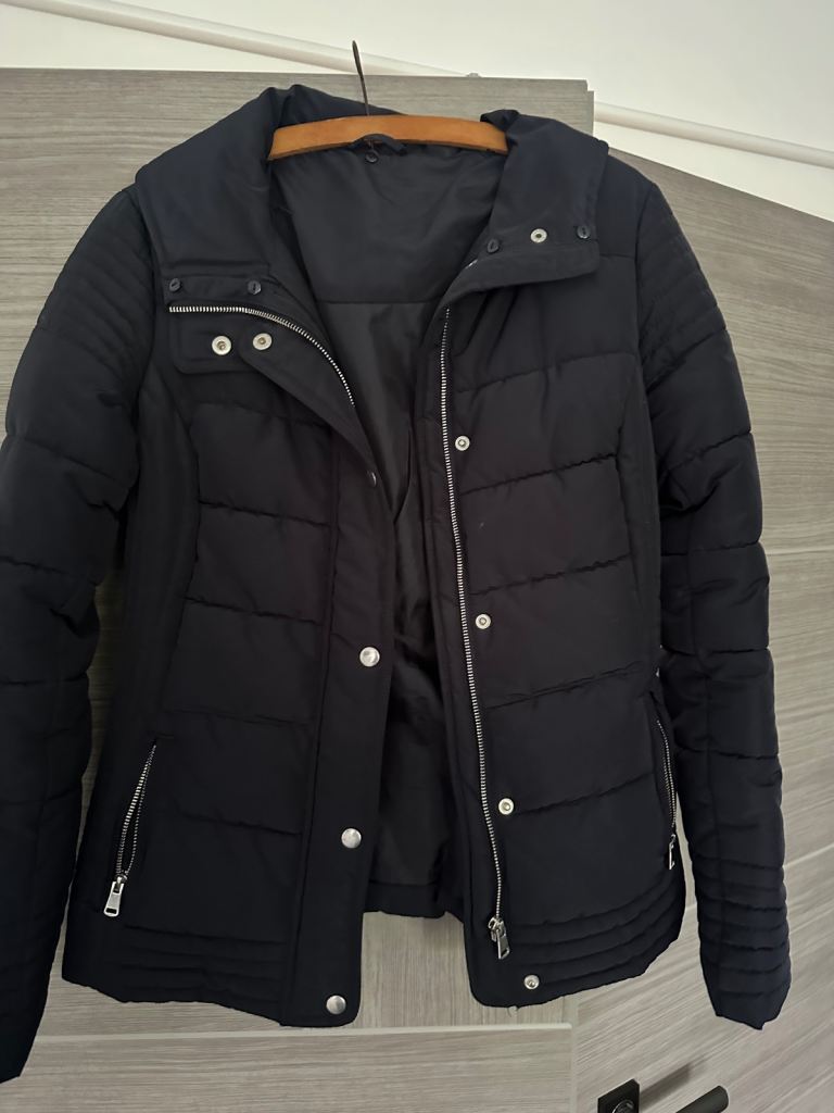 Navy padded jacket