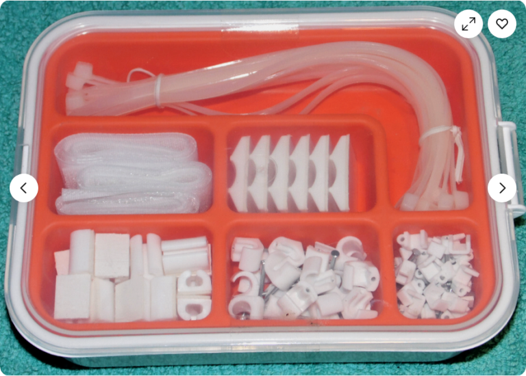 IKEA FIXA 114 PIECE SET TV COMPUTER CABLE MANAGEMENT SYSTEM STANDARD 601.692.51