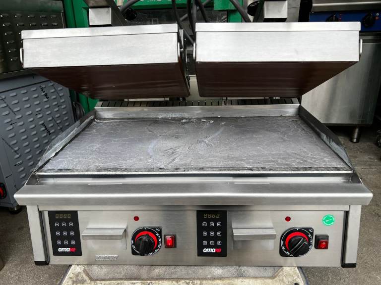 NEW TWIN CLAMP GRILL CATERING COMMERCIAL KITCHEN BURGER STEAK CHICKEN GRILL CAFE RESTAURANT SHOP