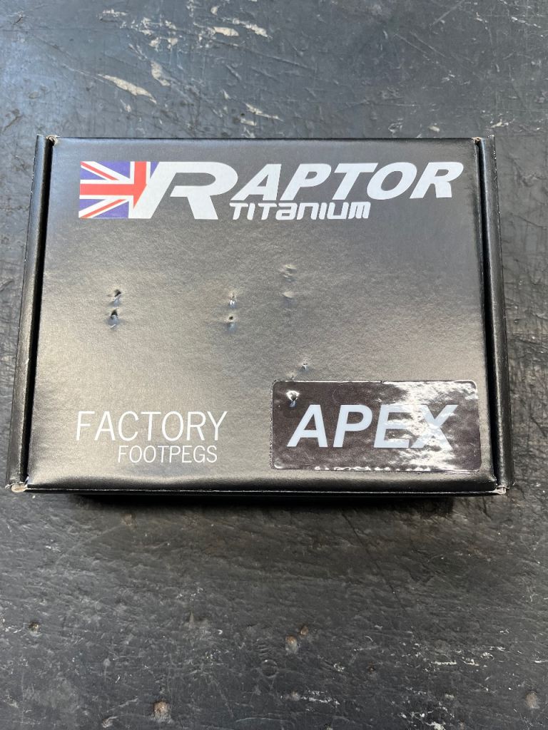 Raptor titanium apex factory footrests 