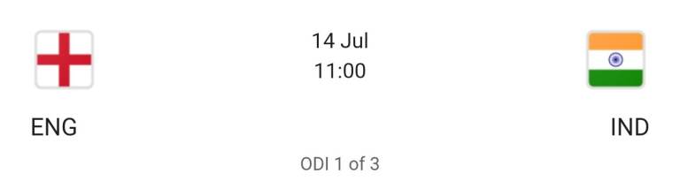 India England Edgbaston ODI 14 July