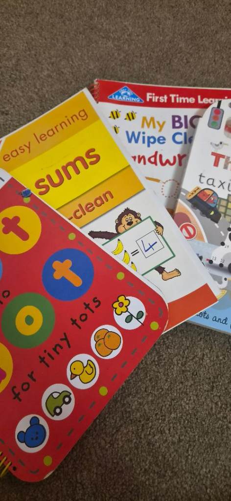 Kids Learning Books Bundle - Wipe Clean & Activity Books