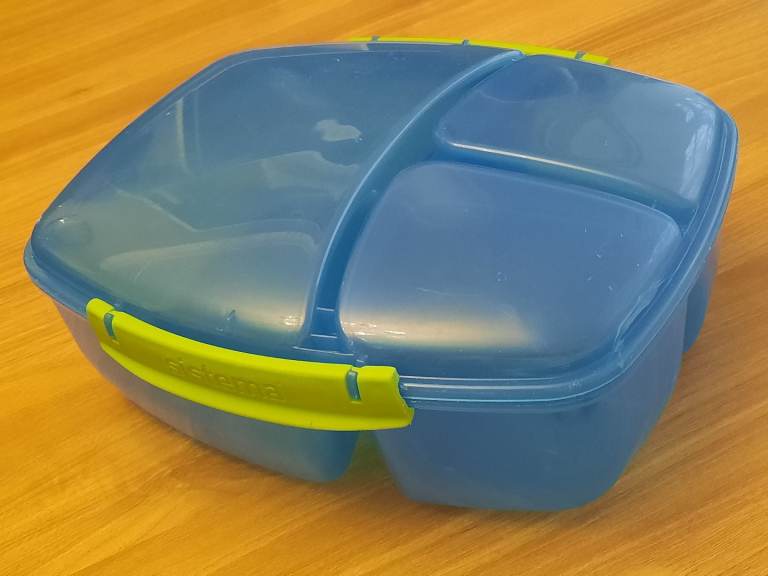 Sistema lunch box blue, used