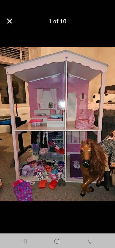 our generation house, clothes, horse and car. 