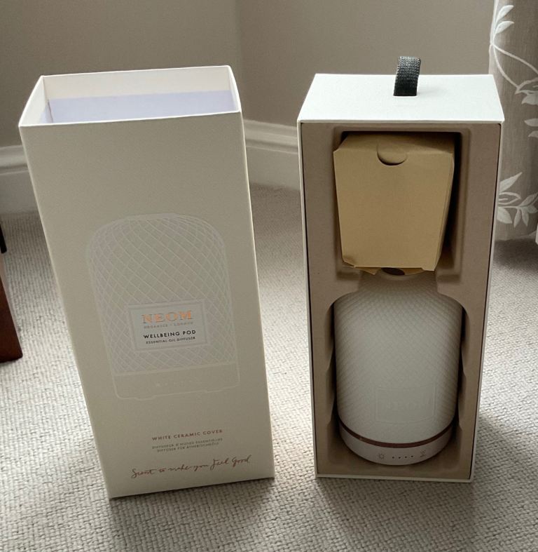 NEOM well-being pod and bedtime essential set