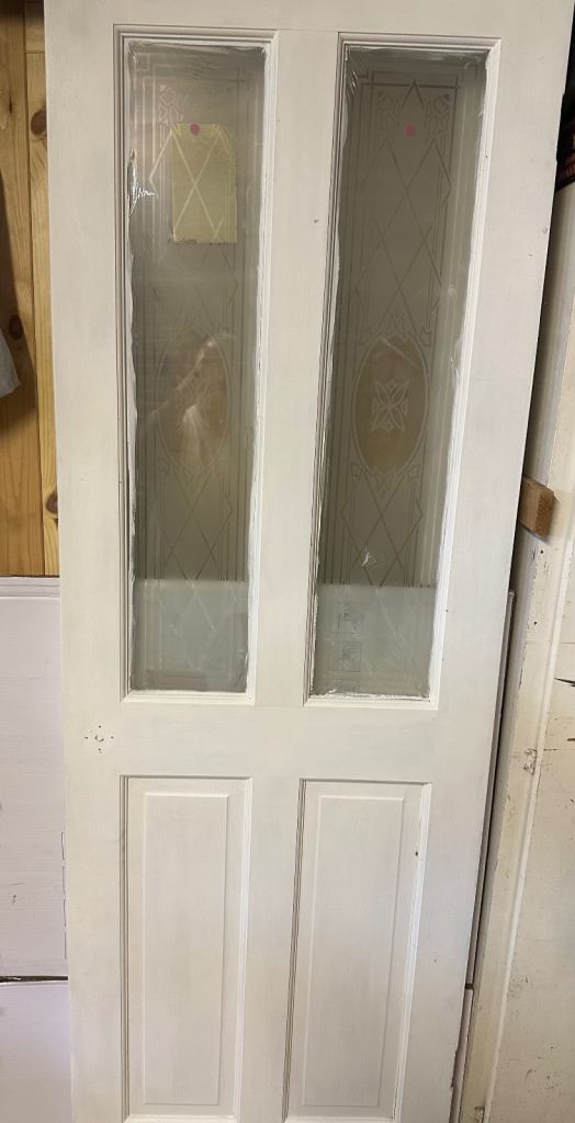 2 Glass panel doors