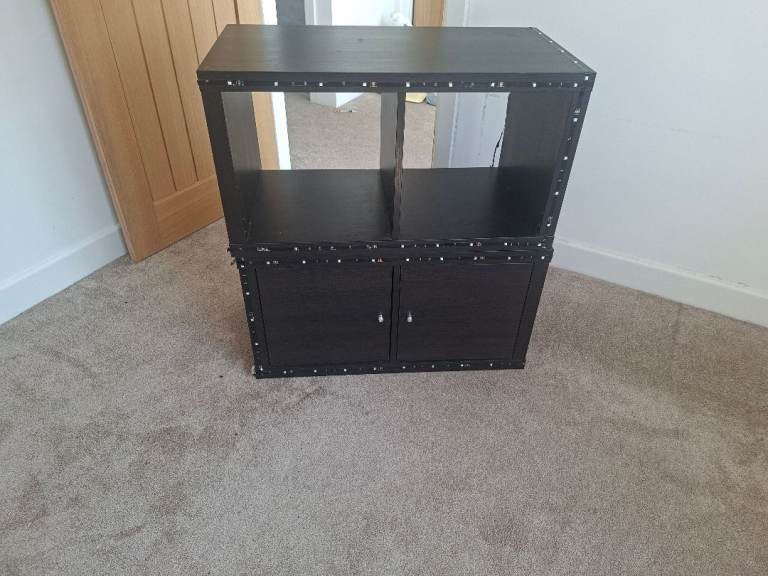 Black Storage Units/Bookcases – Good Condition