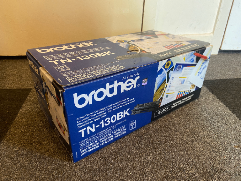 Brother TN-130BK Black Toner Cartridge – New, Boxed
