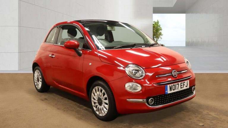 2017 Fiat 500 1.2 Lounge Euro 6 (s/s) 3dr HATCHBACK Petrol Manual