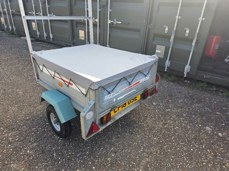 Erde 122 tipping trailer 