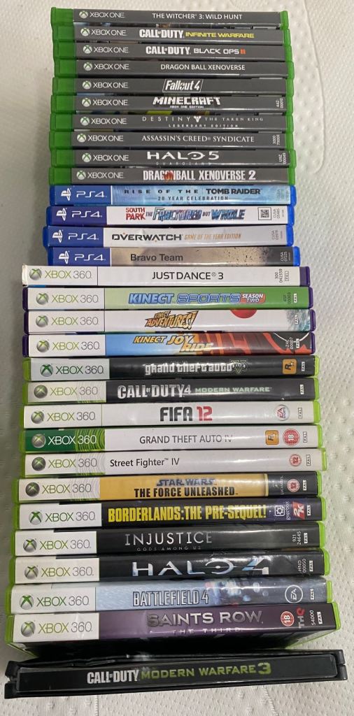 BUNDLE OF GAMES (XBOX ONE, XBOX 360 & PS4)