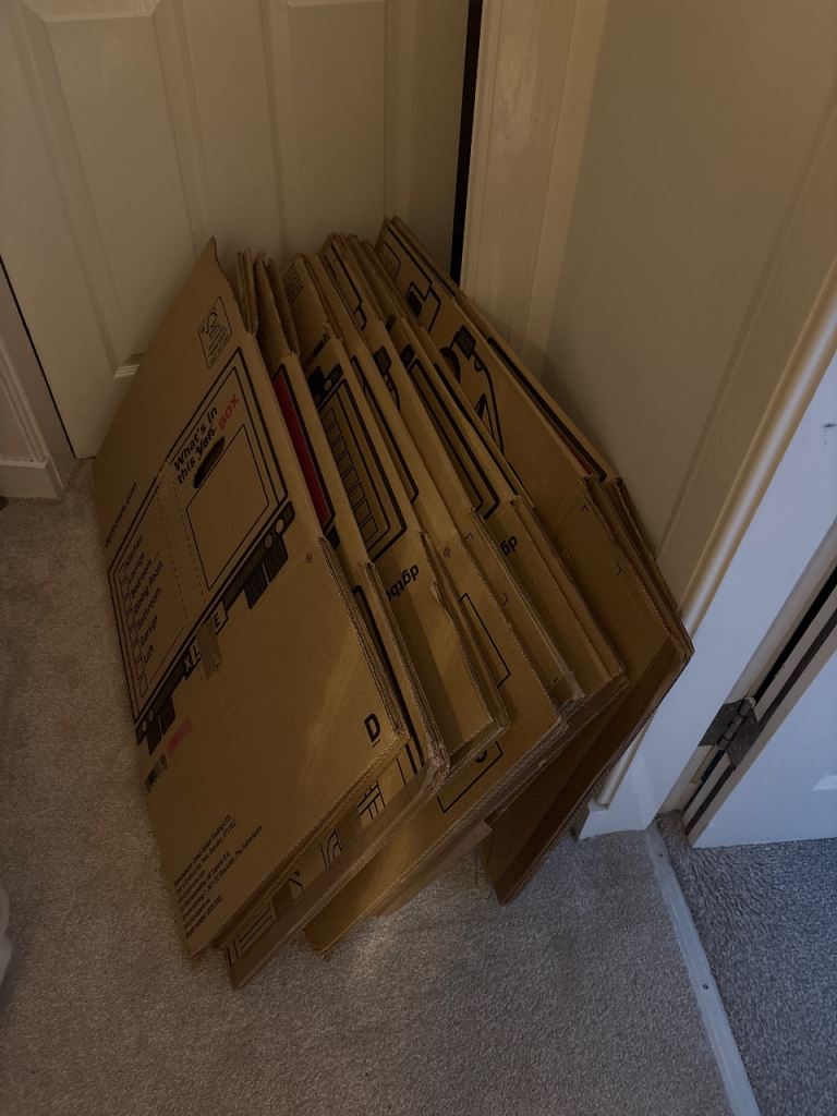 Good Condition Large Cardboard Moving Boxes