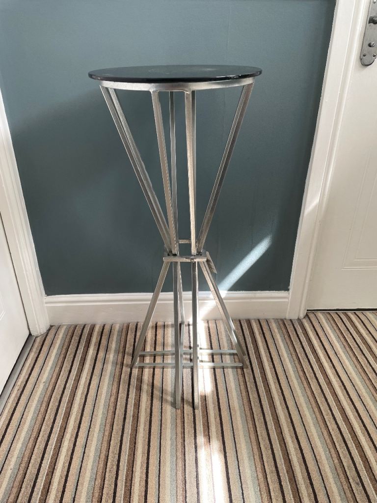 Glass top side table 