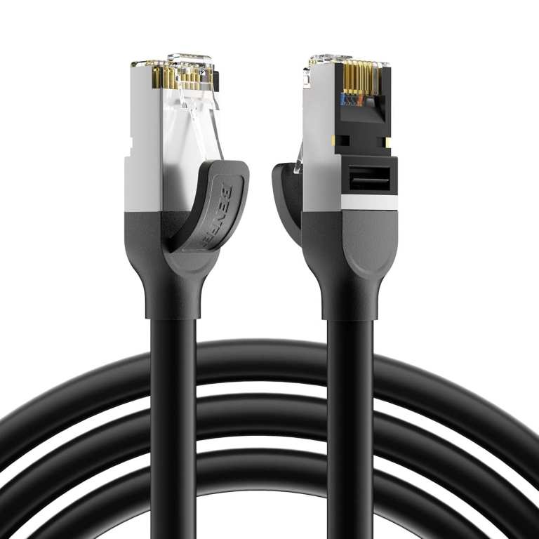 30-Metre Cat7 Ethernet Cable, Gold-Plated Connectors, Shielded Pure Copper Wire, New/Boxed/Sealed