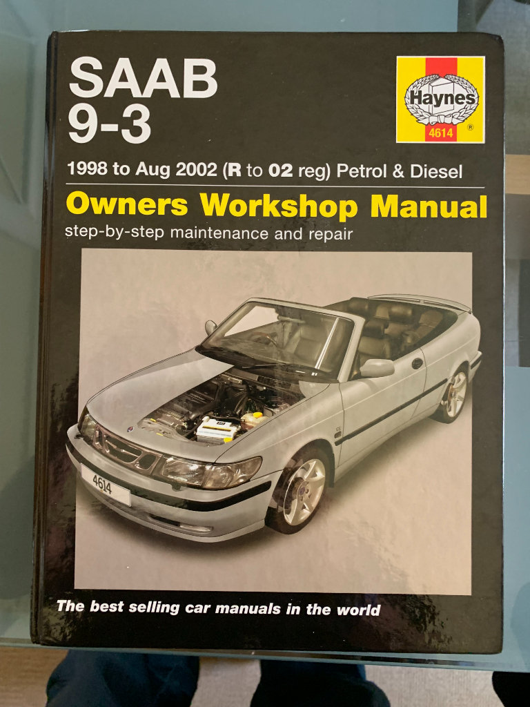 HAYNES WORKSHOP MANUAL FOR SAAB 9-3, 1998 TO AUG 2002 