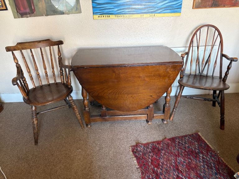 Vintage Gateleg Drop Leaf Dining Table