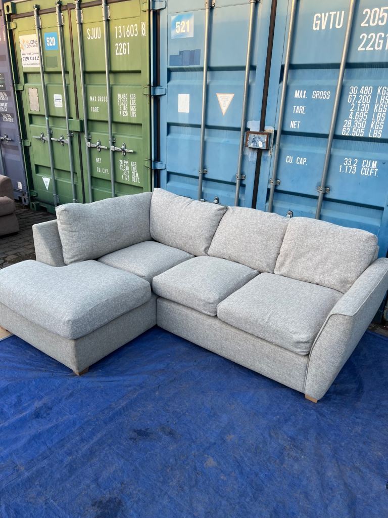 image for Sofa L shape grey delivery available 