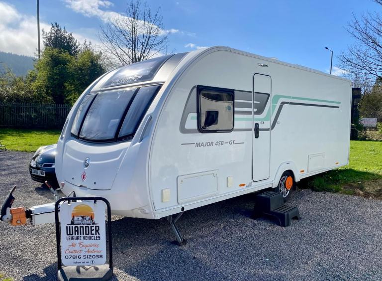2017 Swift Sprite Major 4SB GT. 4 Berth. Single Axle. Pre owned touring caravan