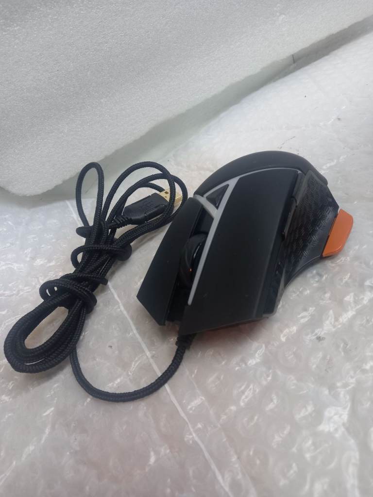 ST-GM808 Wired Gaming Mouse - Black and Orange