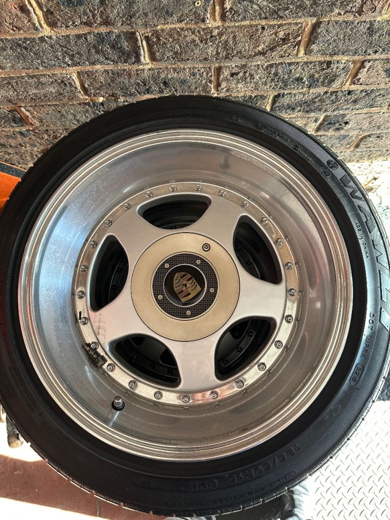 Porsche style 4x100 /4x114 8J rims and tyres