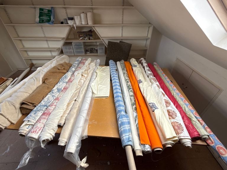 Huge job lot vintage curtain dressmaker fabric craft