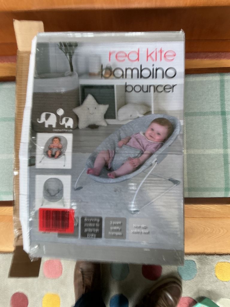 Red kite baby bouncer